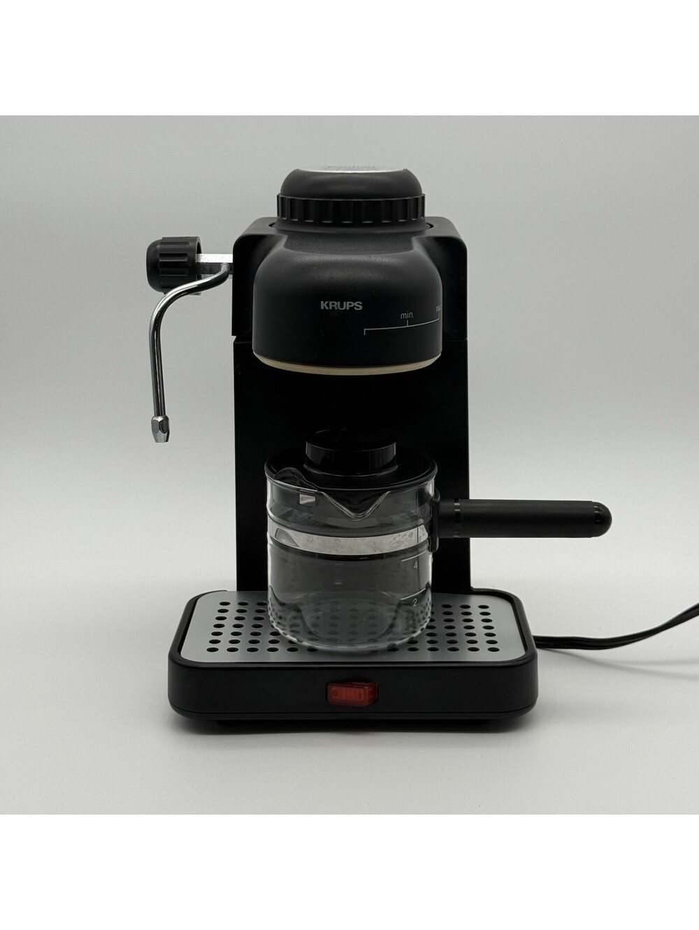 Krups Type 963 Espresso Cappuccino Machine Black WORKS  No Filter + Basket